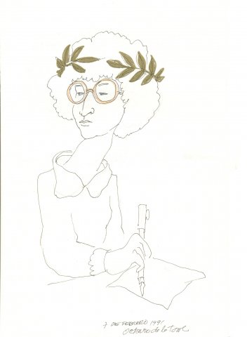 Caricatura de Octavio de la Torre, 1991